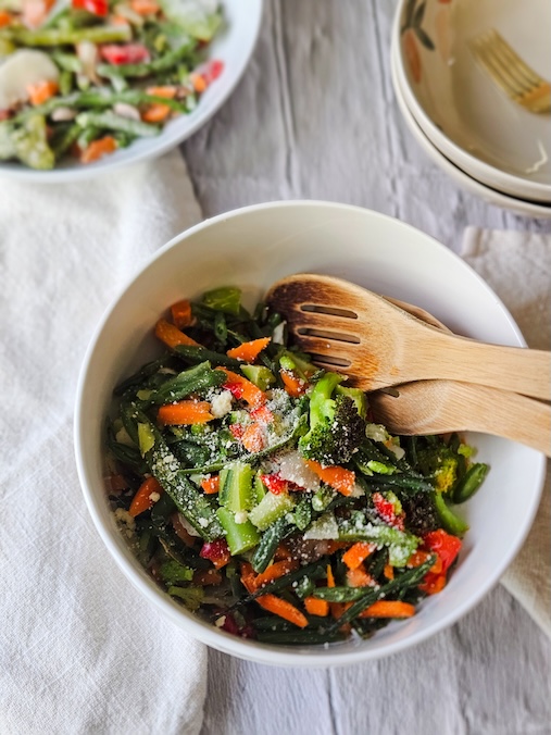 Légumes surgelés à la friteuse à air (Air Fryer) Recette santé de Nutritionniste Diététiste